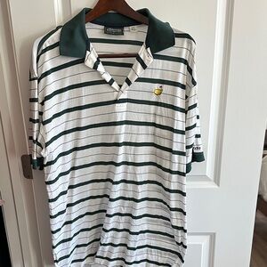 Masters collection Green and White Polo Shirt